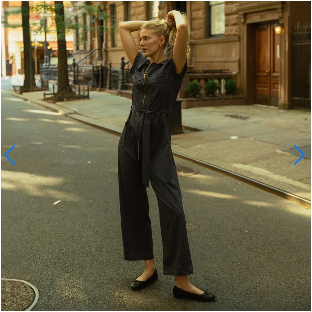 Albion Fit City Jumpsuit Charcoal LIKE NEW - Lg Petite - Picture 2 of 14